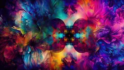 Fototapeta na wymiar 4K, wallpaper with colorful abstract pattern