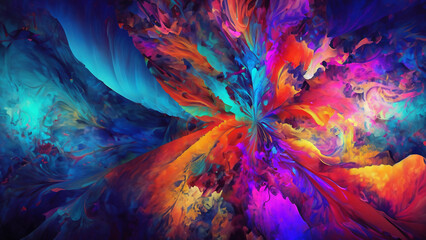 4K, wallpaper with colorful abstract pattern