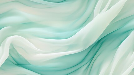 Obraz premium a blue and white wavy background with a light green background and a light blue background with a light blue stripe at the top of the bottom of the image.