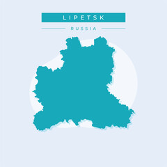 Vector illustration vector of Lipetsk map Russia