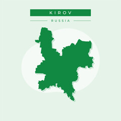 Vector illustration vector of Kirov map Russia