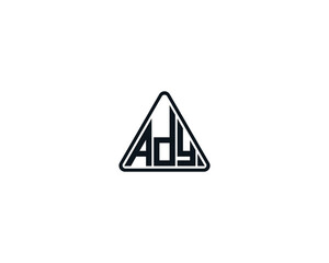 ADY logo design vector template