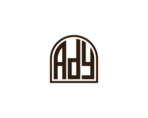 Fototapeta premium ADY logo design vector template