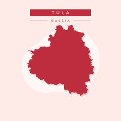 Vector illustration vector of Tula map Russia