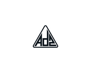 ADZ logo design vector template