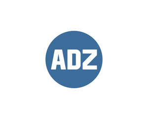 ADZ logo design vector template