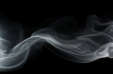 Fototapeta premium smoke on black, abstract