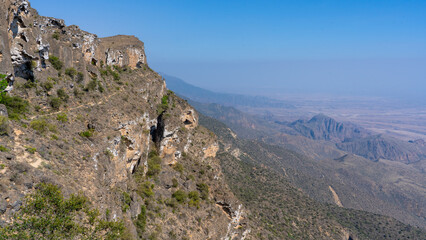 view of Jabal Samhan with majestic mountain range