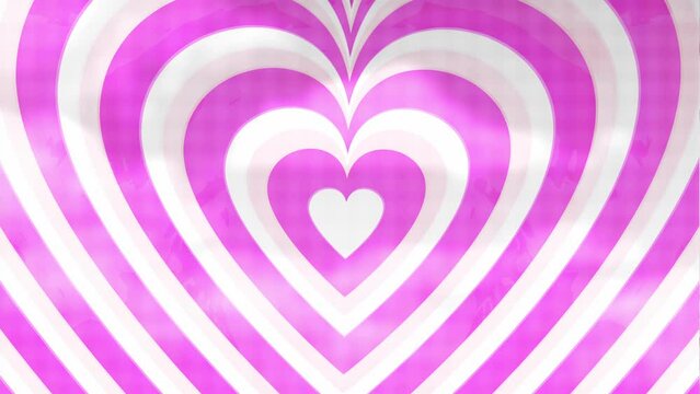 Candy Pink Valentines Day Hearts Seamless Loop Background