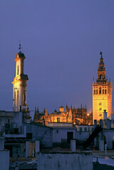 Fototapeta premium sevilla giralda catedral vista de noche desde una terraza IMG_5147-as24