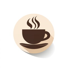 Obraz premium Coffee cup icon. Flat design.