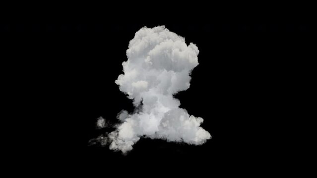 Cloud cumulonimbus animation concept. 3d render