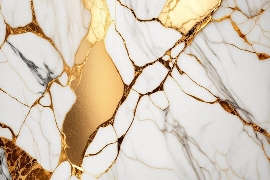golden white marble tecture abstract background