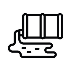 oil spill line icon illustration vector graphic. Simple element illustration vector graphic, suitable for app, websites, and presentations isolated on white background
