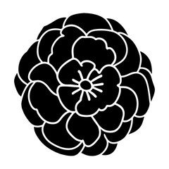 Hand drawn simple flower illustration