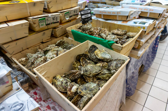 huitres en bourriches en supermarch&eacute;
