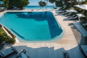 swimming pool in hotel