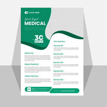 Medical Flyer template design, Print redy flyer use for medical and doctors.