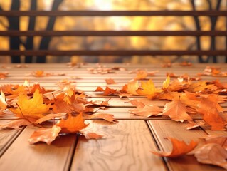 autumn leaves on the ground