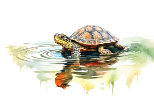 Tiny Turtle's Watercolor Tale