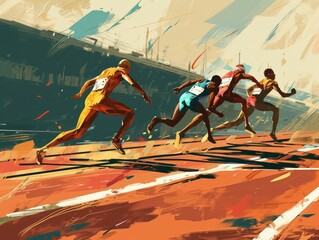 Childlike Zeal at the Starting Line: Sprinters Poised for Paris Glory