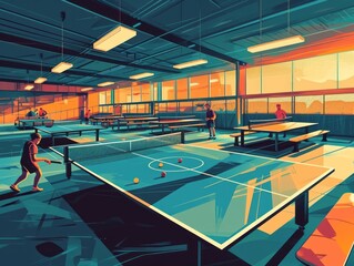 Bloomcore Aesthetics Meet Paris 2024 Ping-Pong Battles
