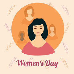woman day banner vector illustration