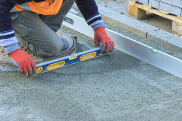 For footpath, leveling sand is necessary before laying decorative stone