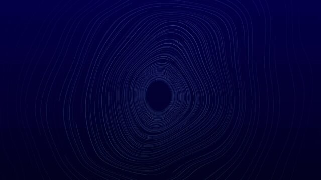 A Circular Hole in a Dark Blue Background