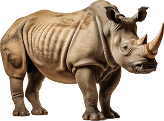 Obraz premium A Powerful Rhino Portrait