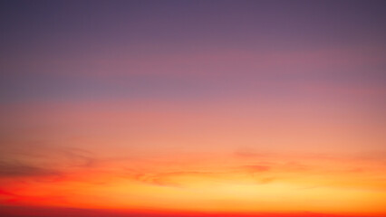 Sunset Sky Orange Cloud Sunrise Background Evening Golden Hour Blue Dawn Twilight Summer blur...