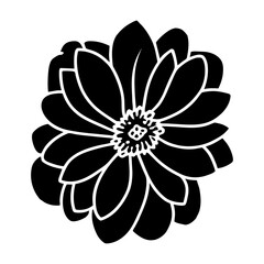 Hand drawn simple flower illustration