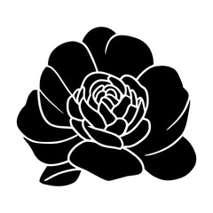 Hand drawn simple flower illustration