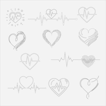 Heart icon shape svg vector