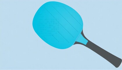 pickleball light blue paddle for playing pickleball isolated on a background
