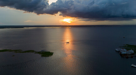 Pôr do Sol Rio Negro, Amazon