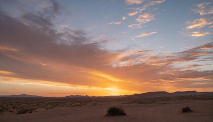 Fototapeta na wymiar desert landscape sunset