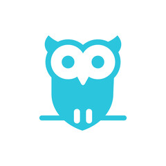 Owl, wisdom education sign icon. From blue icon set