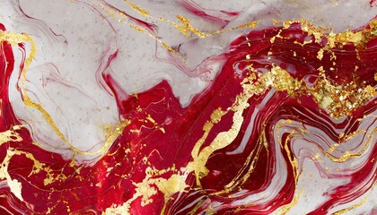 abstract marble textured background fluid art modern 3d wallpaper luxury marble with red and gold...
