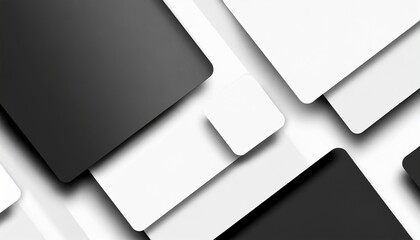 monochrome social media post layouts minimal contrast design place for photos rounded corners editable template for modern banner promotion business advertisement square gradient shadow effect