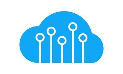 Internet data computing sign for technology company