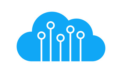 Internet data computing sign for technology company
