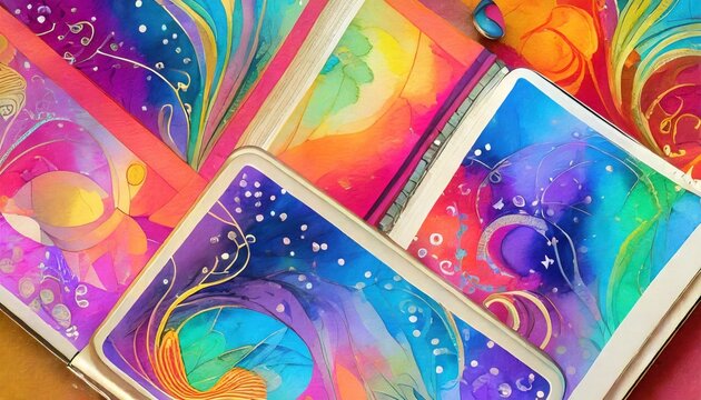 abstract colourful background notebook cover i pad i phone wallpaper fantasy high quality images