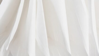 Obraz premium strips of white paper with folds close up
