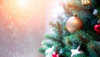 Obraz premium christmas tree background with copy space ai