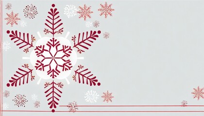 merry christmas and happy new year background design of snowflake with copy space