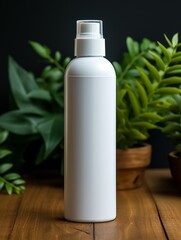 Skincare bottle spray mockup beauty cosmetic brand