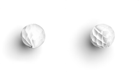 White Honeycomb Paper Ball