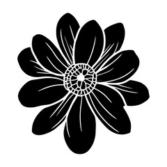 Hand drawn simple flower illustration