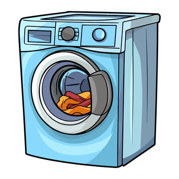 recommend clip art: washing machine and laundry, laundry sticker